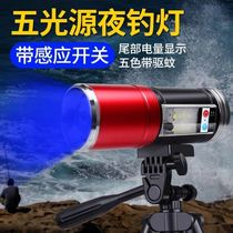 Led night fishing light fishing lamp ultra bright blue light purple light flashlight xenon lamp bright light wild table fishing high power