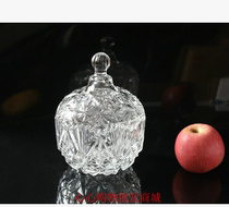 Pick up the night Crystal glass sugar tank Storage jar Smoke cylinder Home hotel supplies