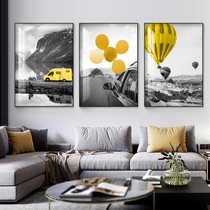 Nordic Living Room Decoration Painting Sofa Background Wall Hanging Painting Bedroom Dining Room Wall One Sails Smooth Modern Minimalist Fresco