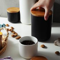 Kitchen storage jar food seal jar ceramic grain storage box storage box sealed bottle storage jar