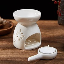 Small Ceramic Aroma Stove Chamber Candle Aromatic Lamp Retro Household Smooth Small Oil Oil Light