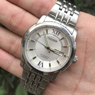 二手手表nh8330全自动机械男表钢带防水透底原装西铁城8200机芯