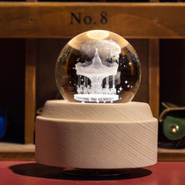 Carousel Crystal Ball Music Box Music Box Girls Childrens Birthday Gifts for Girlfriends Children New Year