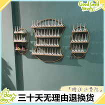 Nail style rack iron nail polish shelf wall hanging storage rack nail shop wall table hanging wall