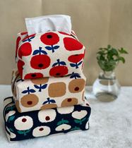  Nordic style simple fashion fabric tissue bag living room bedroom storage pumping paper bag imported cotton and linen