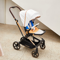 AULONN Oyun Dragon Rainbow Baby Stroller Two-way High Landscape Light Fold can sit down for 0-3-year-old baby umbrella car