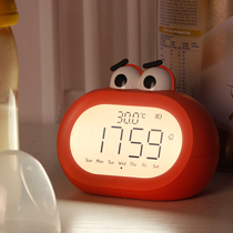 Childrens bedside luminous alarm clock students use simple intelligent electronic clock cute cartoon personality multi-function clock