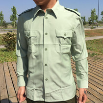 Retired long sleeve 99 plain shirt Military band performance shirt dark green quick-dry military fan uniform solid color military training uniform