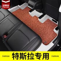 360 Air soft bag dedicated to 22 Tesla modelly girl Y genuine leather full surround car footbed