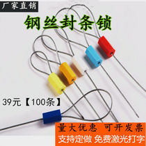 Steel wire closure type disposable plastic lead seal lock electricity meter container logistics seal blockade cable tie