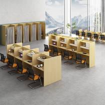 Study room partition table and chair closed immersion study table College student desk entrance examination shared training counseling table