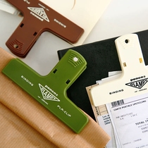 10 color retro clip Japan HIGHTIDE penco color plastic Bill sealing clip handlebar clip