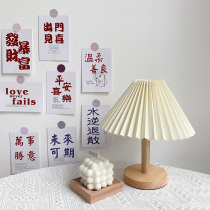 Photo props card creative abstract Hong Kong style retro red and blue photography decoration props ornaments background paper small stickers rich and safe water reverse retreat for fortune creative cards
