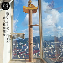 JoyCat sucker Tongtian cat climbing frame cat nest pet cat tree sisal supplies small large solid wood one cat rack