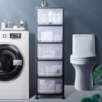 Toilet rack Plastic floor-standing bathroom storage rack waterproof toilet washroom table seam storage cabinet