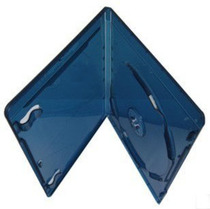 Dark blue blue light box frosted rounded blue light DVD disc box single disc thick DVD blue light box