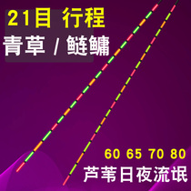 Reed Big Objects Luminous Bleached Overstriking Green Fish Super Long Stroke Screenmouth Fish Drift Electronic Lengthening Hooliganism Float Silver Carp
