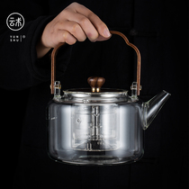 Yunju heat-resistant glass steaming double bile beam pot electric pottery stove home kettle steaming teapot boiling tea stove set