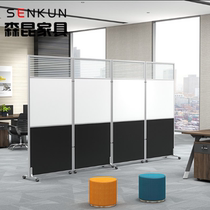 Kunming office partition mobile screen partition wall panel foldable baffle movable wall partition barrier pulley