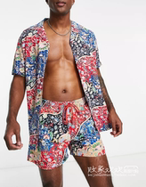 UK 03 16 2023 Trend oriented Mens new casual printing short sleeve and shirt