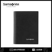 Samsonite New Show Lika Bag Large Capacity Multi-Blocking Brief Fashion Convenient Mens Name Chip Clip TX4