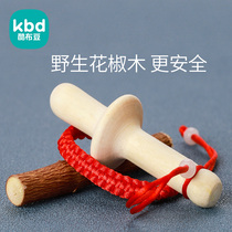 Grinding stick baby prickly ash wood 6 months 5 baby gum mouth toy anti-eating hand bite artifact bite glue