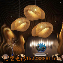 High-end Bamboo Art Birds Nest Handmade Bamboo Lantern Bamboo Lighting Restaurant Hotel Farmhouse Catering Rattan Lantern