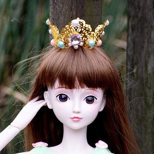 60夜萝莉仙子娃娃 配件饰品头饰 生日新年礼物洋娃娃玩具女孩厘米