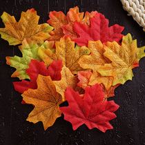 Retro Maple Leaf 5 pieces online shop photography background Taobao and inwind photo props shooting props to swing the props