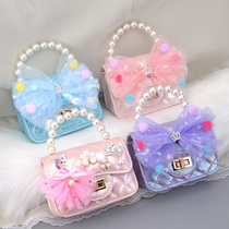 Frozen Elsa Snow White crossbody bag bag female baby children cute fashion pearl portable shoulder bag
