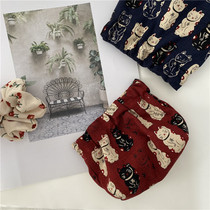 New Japanese style Tricks Cat zero wallet Shrapnel Mouth Little Fresher Mouth Red Packet Girls Cashier Bag Headphones Bag card bag