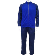Spring and autumn fire long-sleeved physical fitness clothing trousers training suit suit blue long-sleeved running sportswear for men and women
