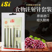 Austrian ISI foam tool special stainless steel injection needle Injector tips food injection needle