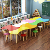 Painting Fine Art Table And Chairs Training Course Composition Coaching Class Kindergarten Table Students Study Suit Childrens Desk And Chairs