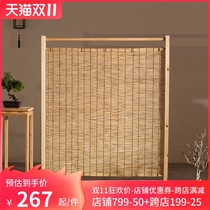 Screen partition wall living room simple modern Chinese solid wood partition screen desk seat screen mobile entrance tea room