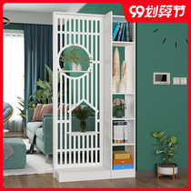 New Chinese screen partition shelf living room decoration simple modern office fence hollow entrance Entrance Hall Cabinet