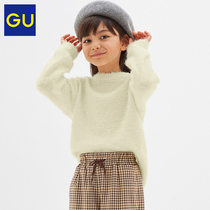 Gu excellent girls' feather yarn knitwear 2019 winter new fashion sweet comfortable sweater 317530