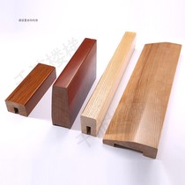 Solid wood stair handrail project guardrail glass shopping mall store hardcover room stainless steel aluminum alloy custom handrail