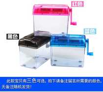Small shredder office mini hand-operated Office Home portable manual paper file shredder A6