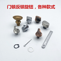 Anti-theft door anti-lock knob accessories stainless steel plastic access door silver bronze small large size