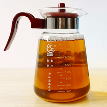 Fangsong heat-resistant glass pot 2000ml straight fire pot glass teapot large capacity 2L boiled Chinese medicine pot herbal tea kettle