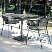 Outdoor Furniture Leisure Combined Rattan sofa Single double tea table dining table and chairs Balcony Rattan chairs Hotel Courtyard Chair