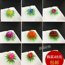  Hotel dishes Sashimi platter Special dishes Creative pan head embellishment plate decoration Simulation flower plate decoration Small ornaments