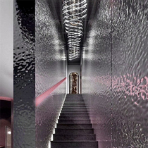 Water corrugated stainless steel plate lobby mirror ceiling KTV hotel ceiling wall stainless steel water corrugated plate