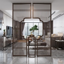  New Chinese style Bogu frame solid wood tenon and mortise screen partition Living room decoration Hotel entrance entrance barrier brake blocking fence