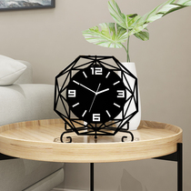 Living room clock ornaments personalized creative home fashion simple desktop clock bedroom mute desktop pendulum clock