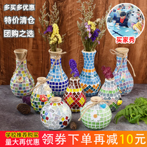 Mosaic handmade diy vase making material package childrens creative parent-child activities kindergarten toy gift