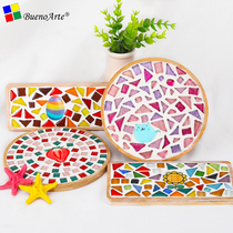 Handmade diy pot mat size coaster material package community building activities children adult mosaic creative gift
