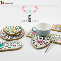 diy Mosaic coaster material pack Students handmade Pass the time Childrens puzzle celebration Creative gift Summer camp