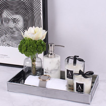 Model room hotel sink bathroom cabinet soft decorations ornaments small towel tray bathroom wash combination set